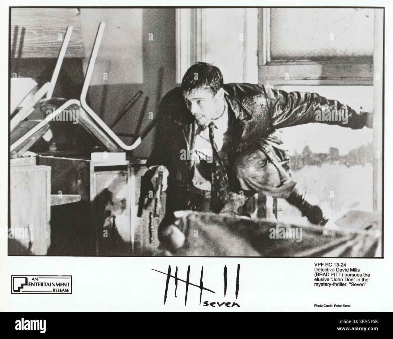 Seven 1995 David Fincher / Brad Pitt / Morgan Freeman Stockfoto