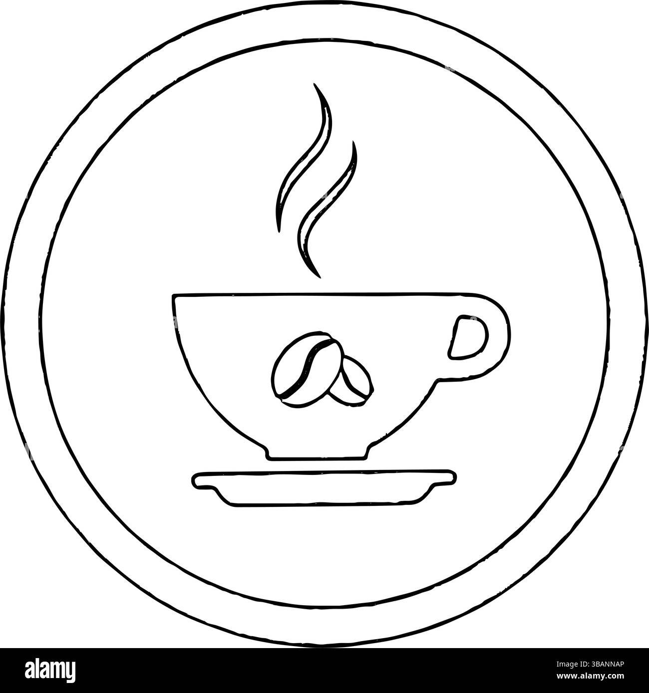 Coffee Vector Icon für Café- und Getränkedesign Stock Vektor