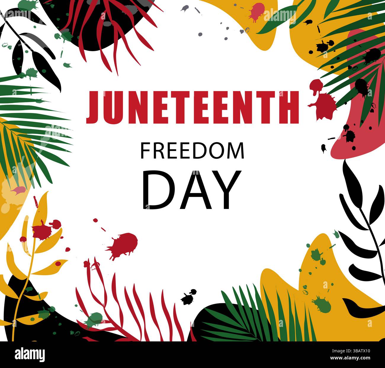 Tag Der Freiheit Am Junzehnten Tag. Grußkarte. Stock Vektor