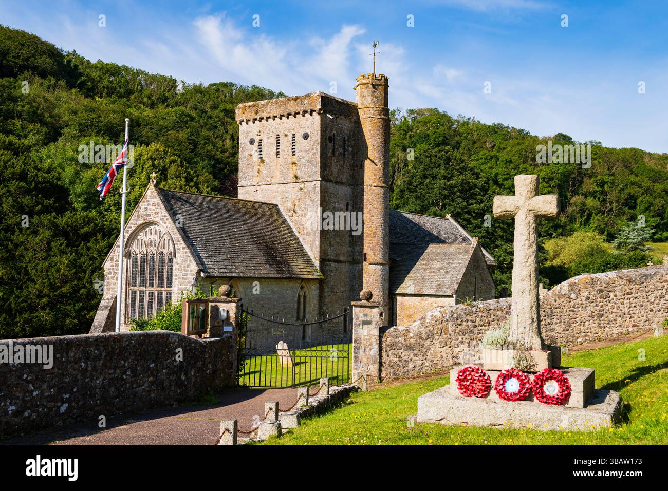 St. Winifred's Church, Branscombe, Devon, England Stockfoto