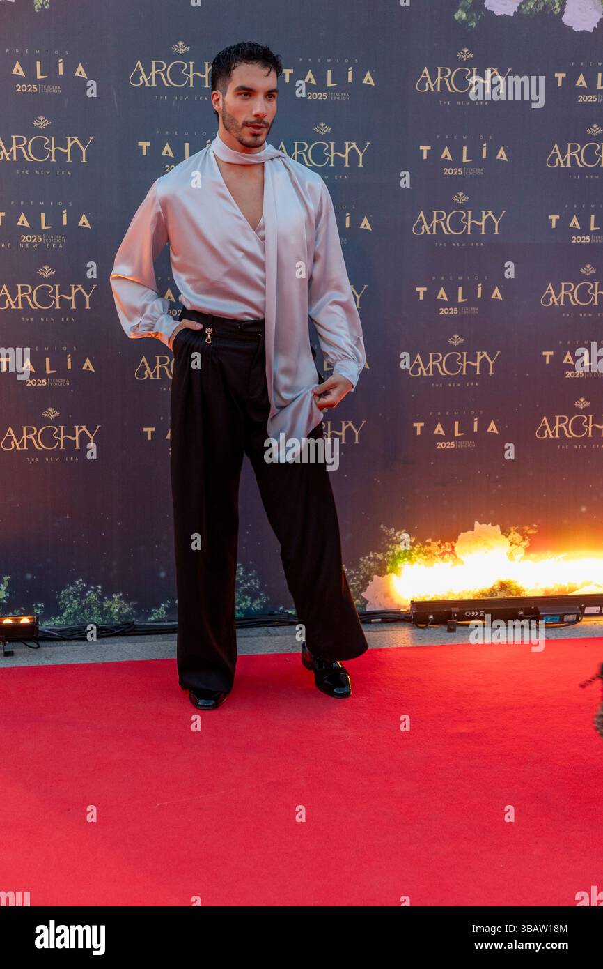 Die Talía Awards 2025 feiern herausragende Bühnenleistungen in Madrid Schauspieler, Musical, The Groundhog, Day. Stockfoto