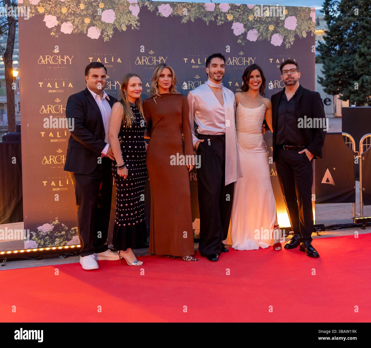 Die Talía Awards 2025 feiern herausragende Bühnenleistungen in Madrid Schauspieler, Musical, The Groundhog, Day. Stockfoto