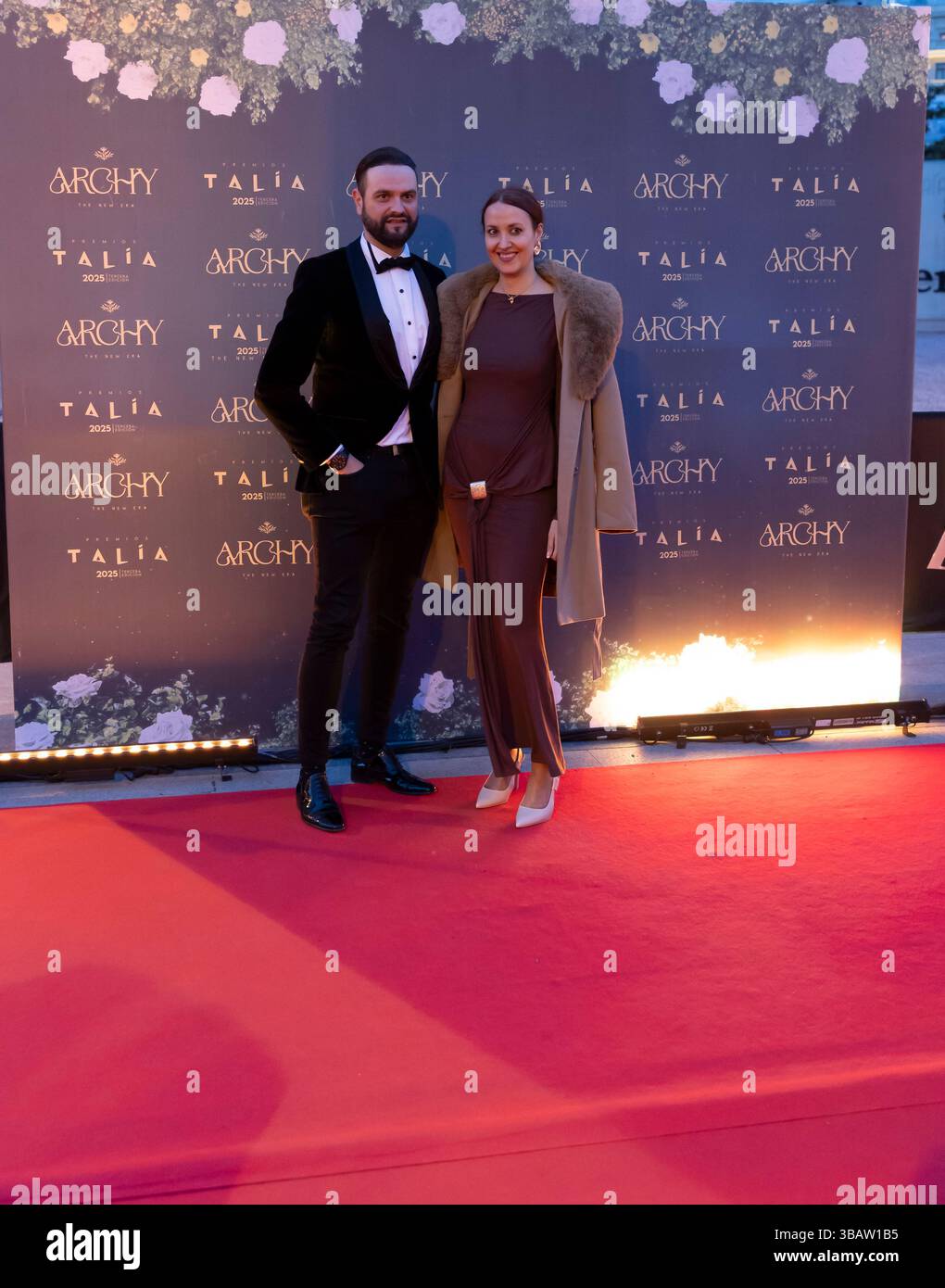 Die Talía Awards 2025 feiern herausragende Bühnenleistungen in Madrid Schauspieler, Musical, The Groundhog, Day. Stockfoto