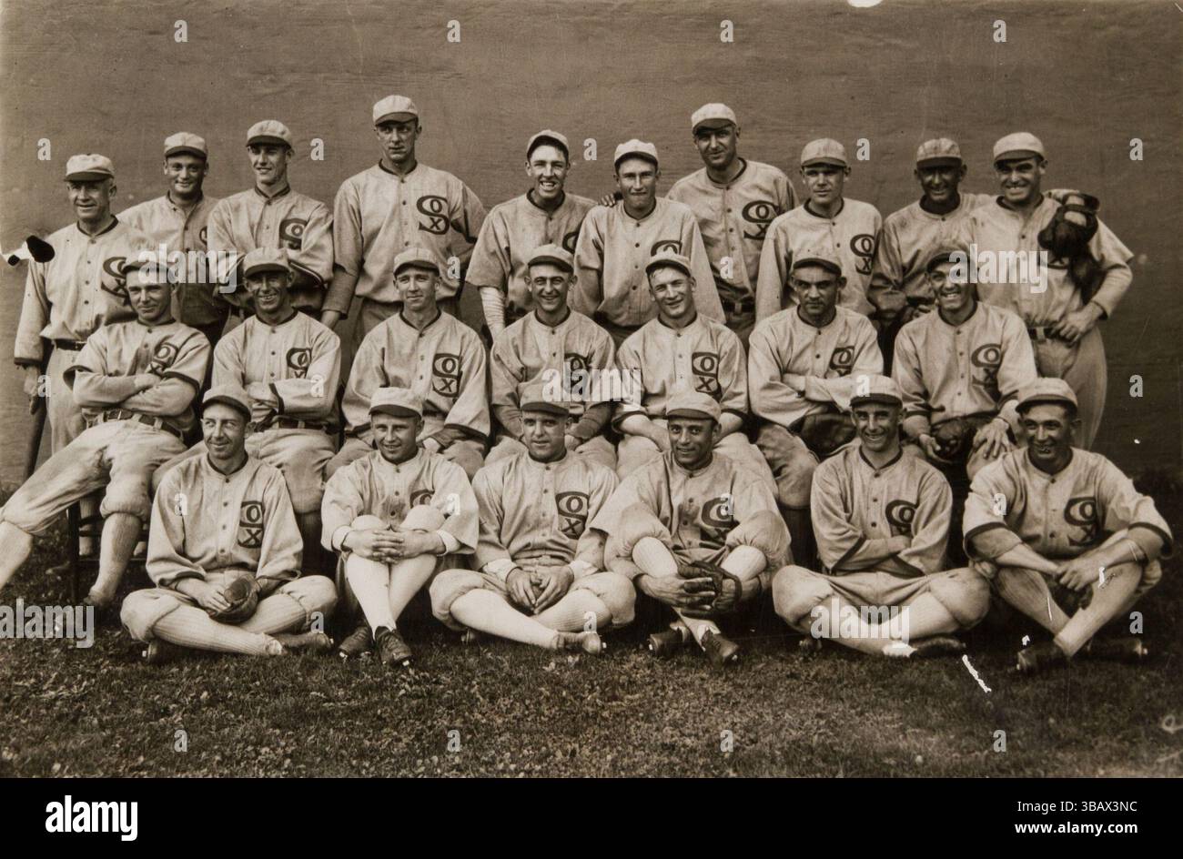 1919 Chicago White Sox Team Foto. Original News Foto Stockfoto