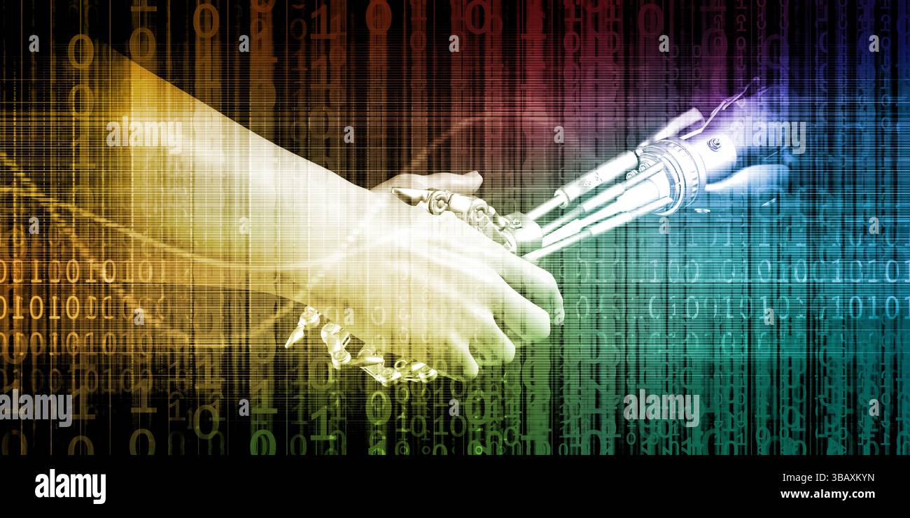 Doing Business in einer virtuellen Umgebung Technologie Tagung Konzept Stockfoto