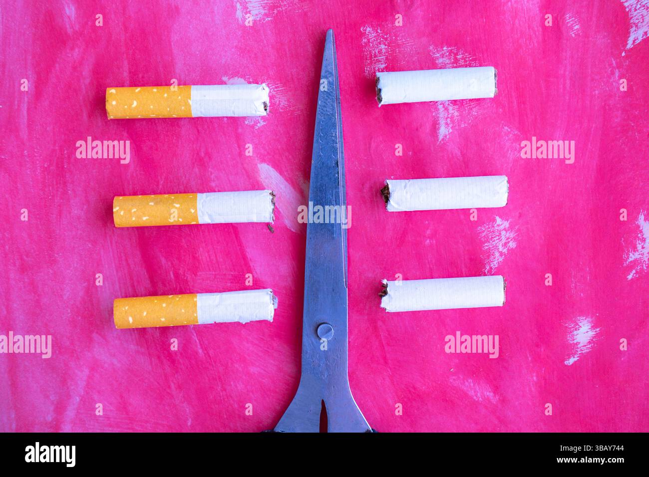 Werben Sie für eine rauchfreie Welt mit Grafiken für die Kampagnen „World No Smoking Day“, „World Lung Cancer Day“ und „World No Tobacco Free“. Stockfoto