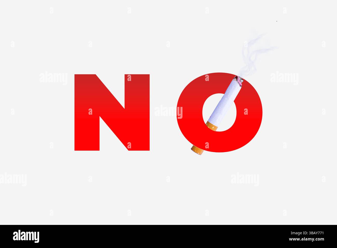 Werben Sie für eine rauchfreie Welt mit Grafiken für die Kampagnen „World No Smoking Day“, „World Lung Cancer Day“ und „World No Tobacco Free“. Stockfoto