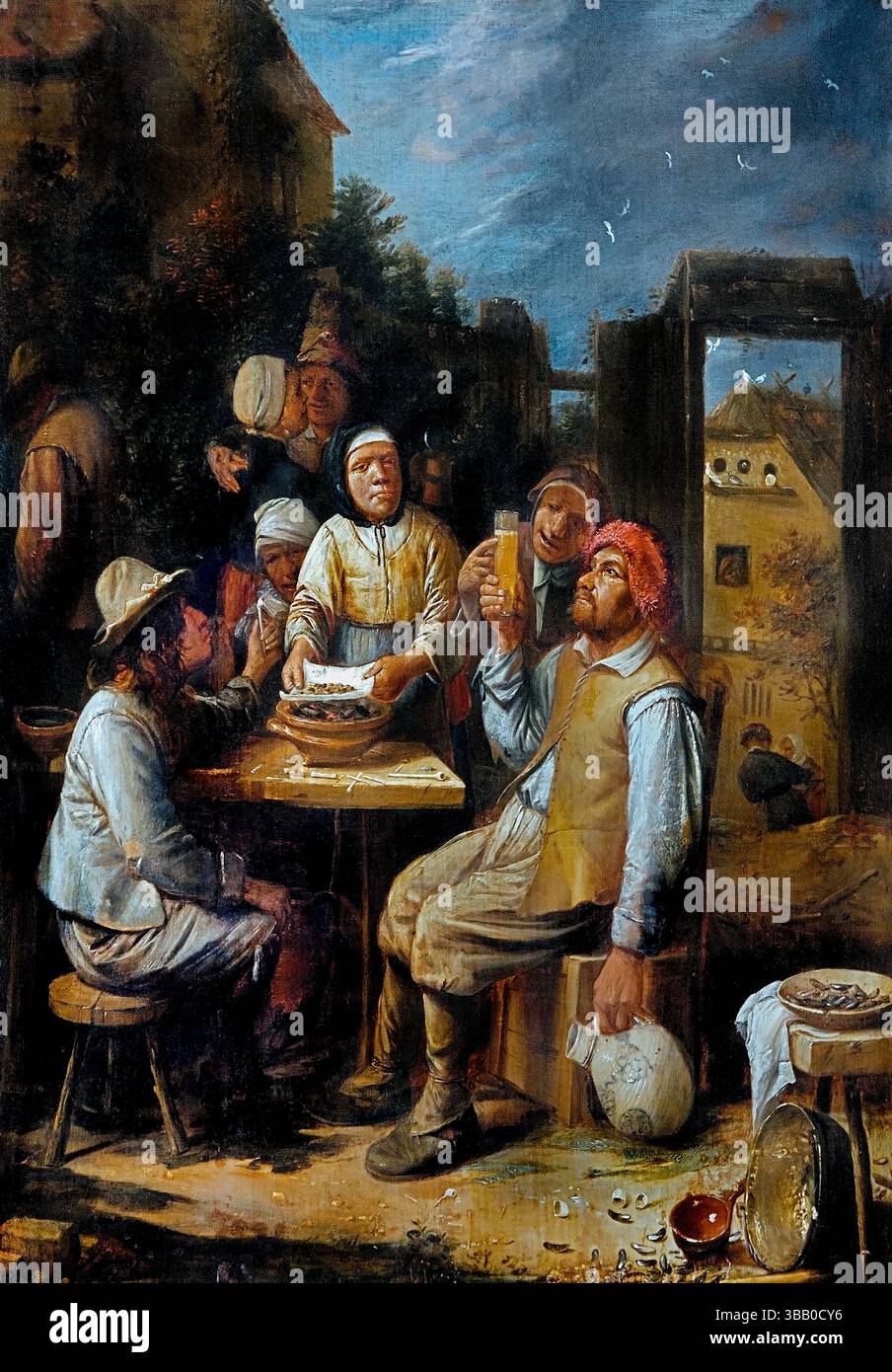 Les Mangeurs de moules - Musselesser von Joos van CRAESBEECK 1606 - 1662 Flämisch Belgisches Museum Louvre . (Joos van Craesbeeck war ein flämischer Bäcker und Maler, der eine wichtige Rolle bei der Entwicklung der flämischen Genremalerei Mitte des 17. Jahrhunderts spielte.) Stockfoto Les Mangeurs de moules - Musselesser von Joos van CRAESBEECK 1606 - 1662 Flämisch Belgisches Museum Louvre . (Joos van Craesbeeck war ein flämischer Bäcker und Maler, der eine wichtige Rolle bei der Entwicklung der flämischen Genremalerei Mitte des 17. Jahrhunderts spielte.) Stockfoto