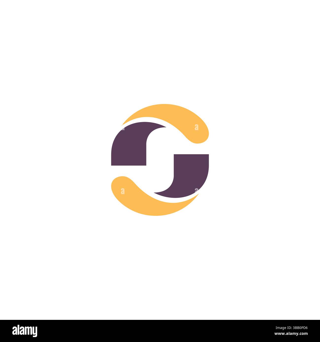 Design mit rundem Logo „Letter S“ Stock Vektor