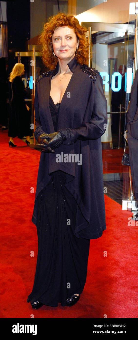 Susan Sarandon bei der Premiere von „The Lovely Bones“ in London - 24. November 2009 Stockfoto