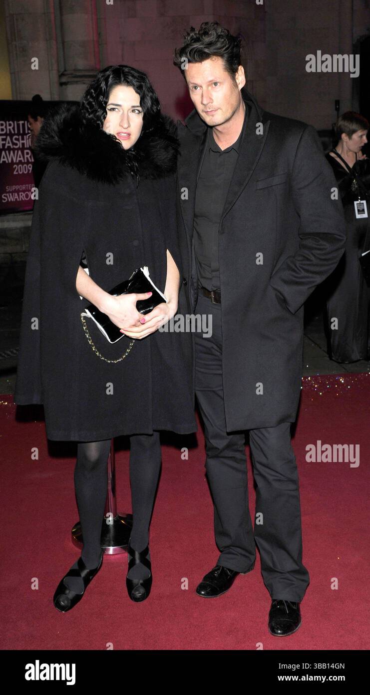 Gäste der British Fashion Awards in London - 09. Dezember 2009 Stockfoto