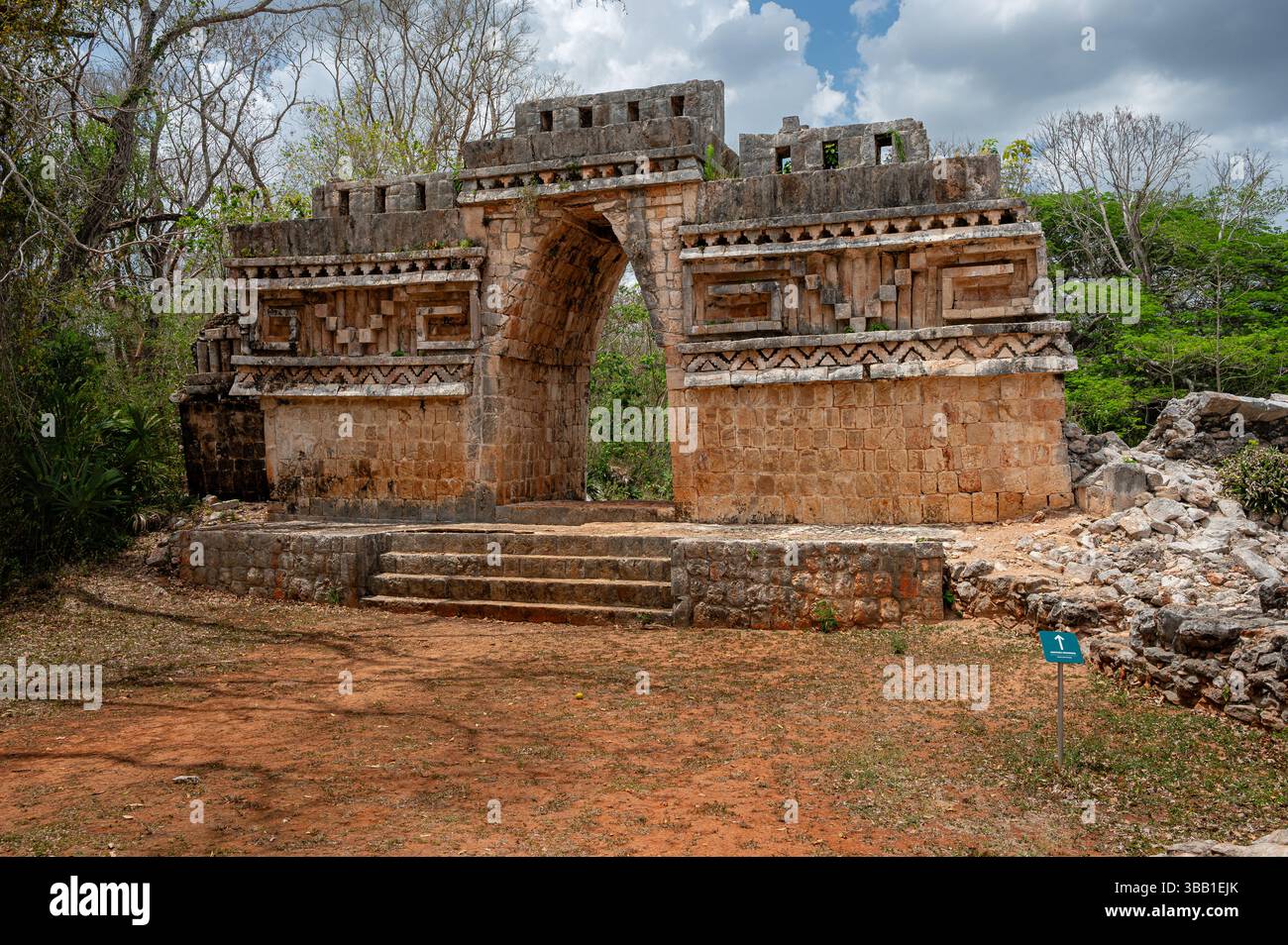 Labna Arch, puuc Stil Maya Arch, Yucatan, Mexiko Stockfoto