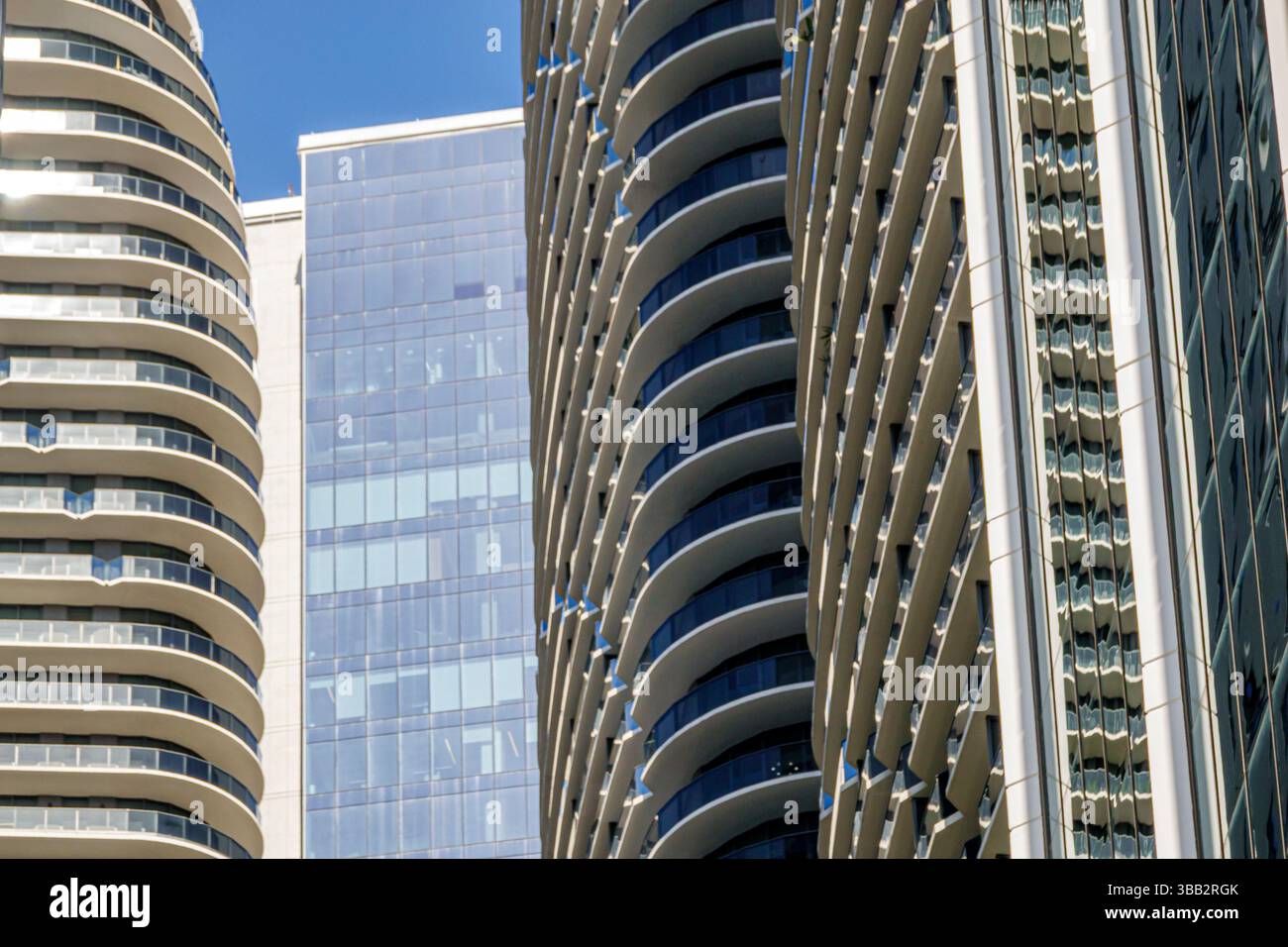 Miami Florida, Brickell Financial District, Blick von SW 1st Avenue, Solitair Brickell Luxury Apartments, neun im Mary Brickell Village, Brickell Heights E Stockfoto