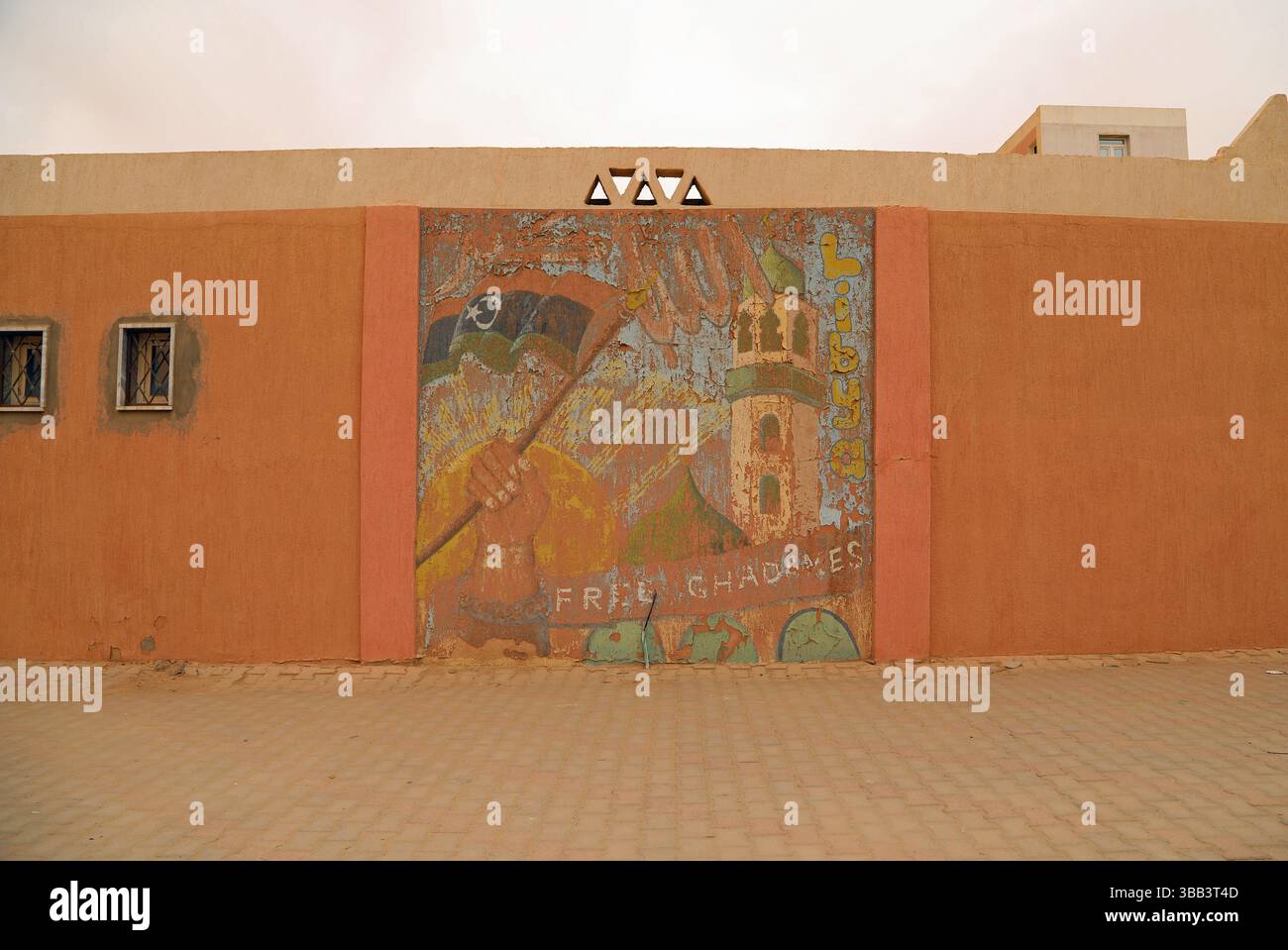 Wandgemälde in Ghadames im Staat Libyen Stockfoto Wandgemälde in Ghadames im Staat Libyen Stockfoto