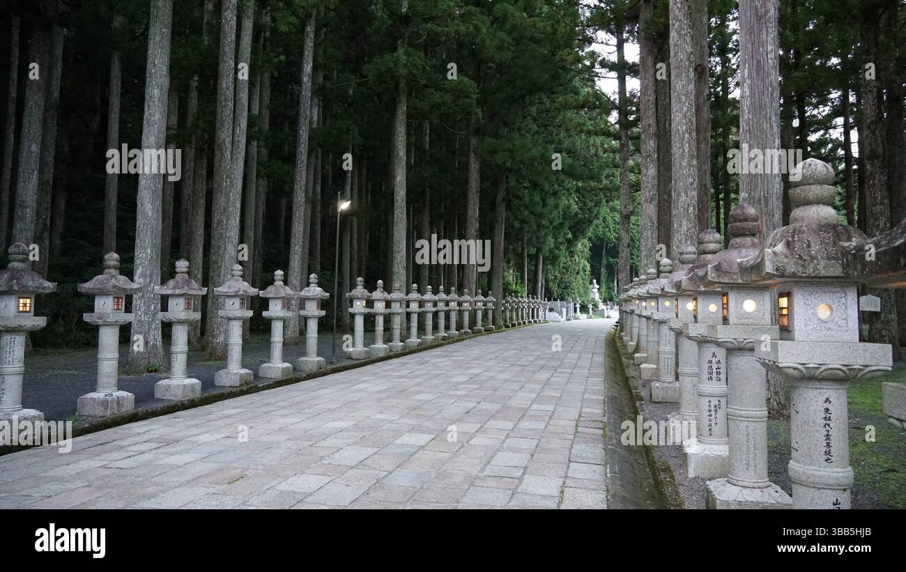 Koyasan – Heiliger Berg und spirituelles Zentrum von Japan Stockfoto