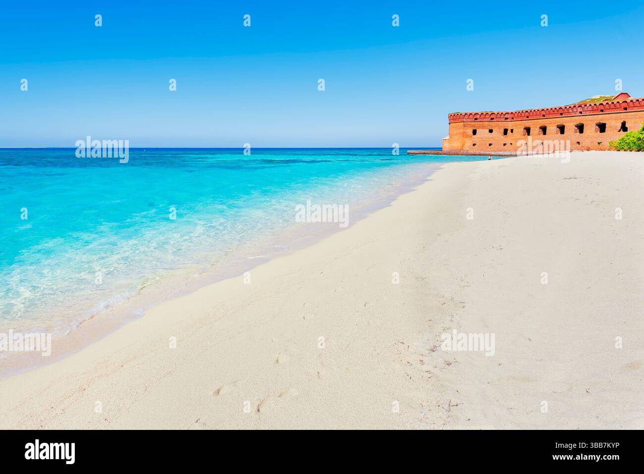 Sandstrand, Fort Jefferson, Dry Tortugas National Park, Florida, USA Stockfoto