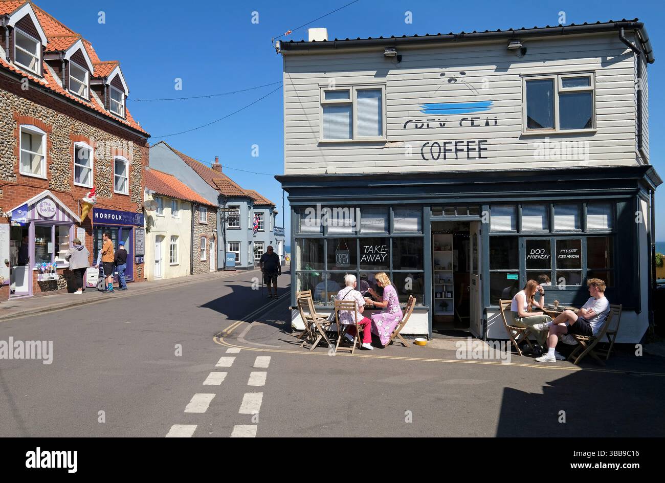 Grey Seal Coffee Cafe, sheringham, Nord norfolk, england Stockfoto