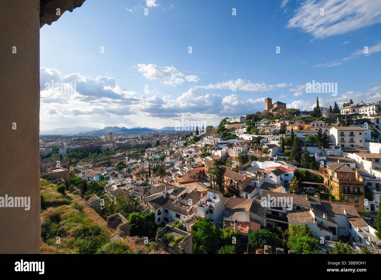 Blick vom Palacio de dar al-Horra, Granada, Spanien Stockfoto