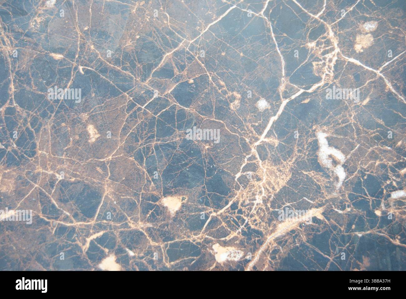 Braune Marmoroberfläche. Textur des Steins. Grauer Marmorhintergrund. Stockfoto