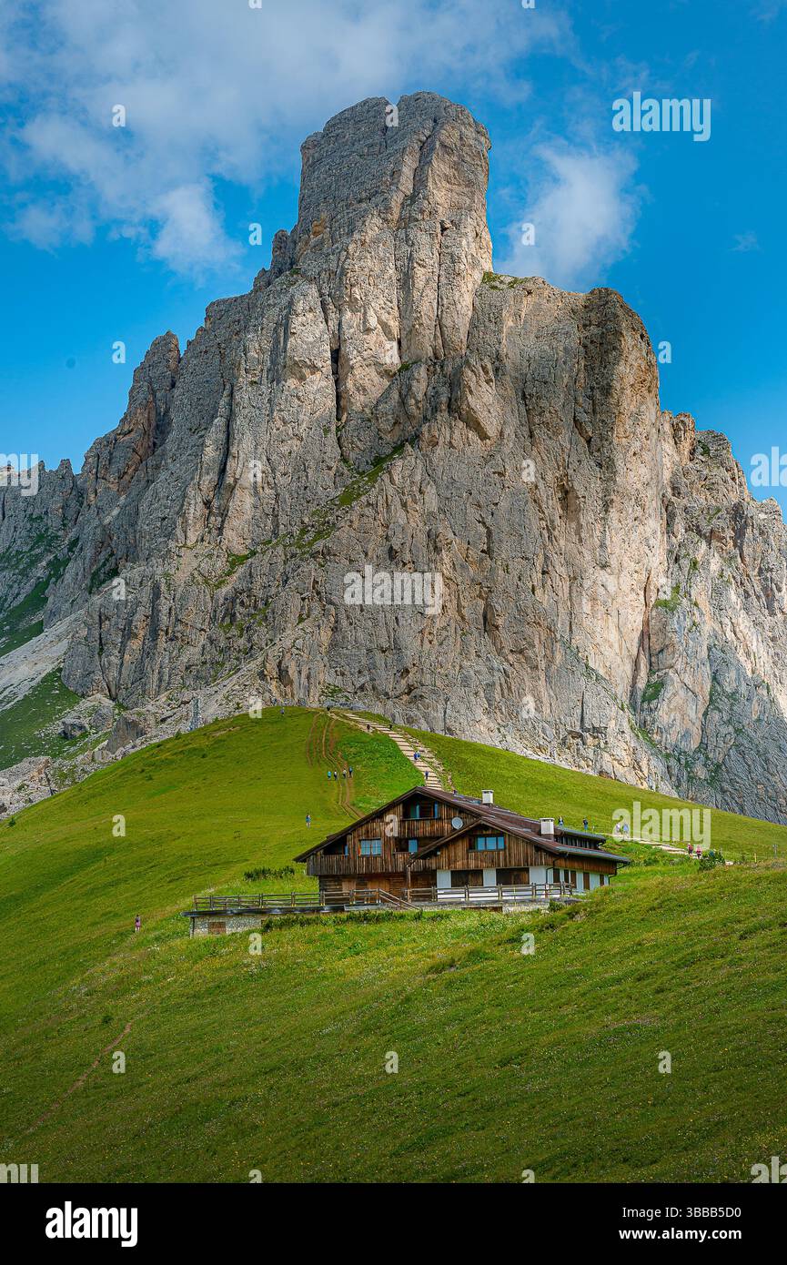 Beautiful mountain range on Giau Pass, Dolomites Italy Stockfoto
