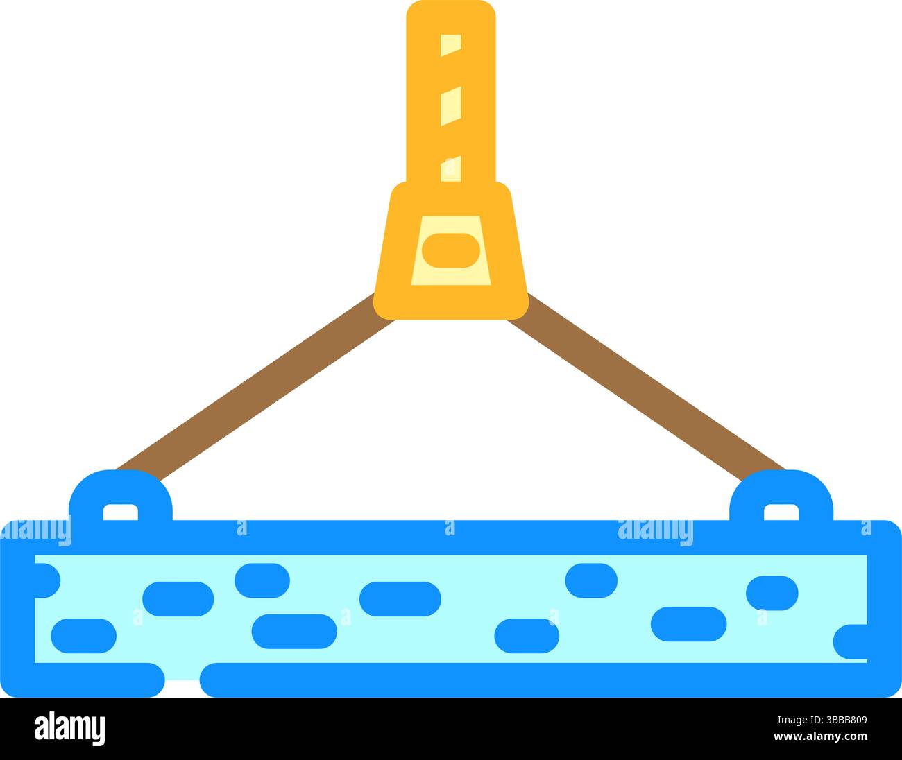 Betonplatte Zement Farbe Symbol Vektor Illustration Stock Vektor