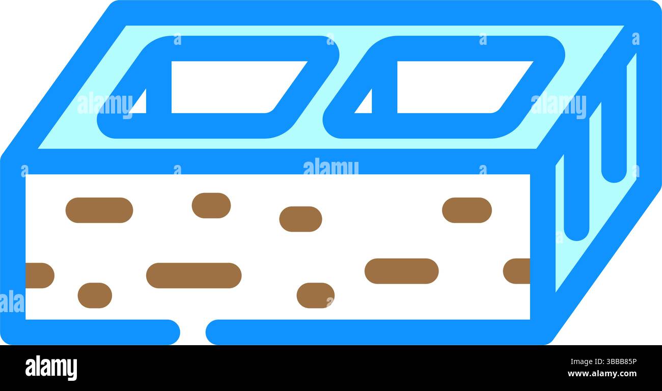 Vektorgrafik für Blockzement-Farbe Stock Vektor