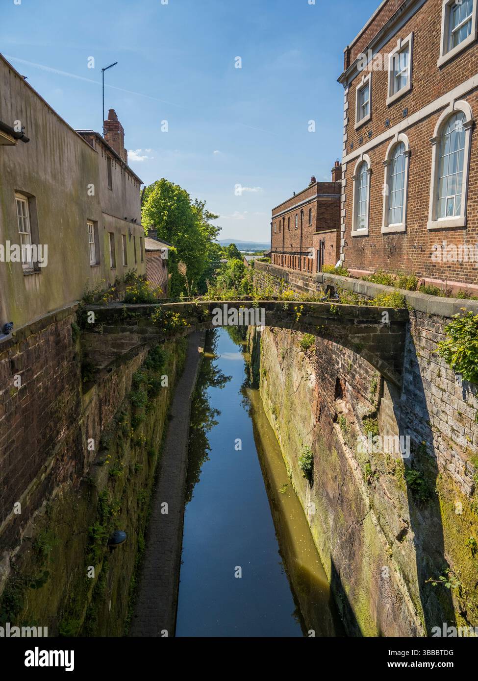 Die Seufzerbrücke, Shropshire Union Canal, Northgate, Chester, Cheshire, England, Großbritannien, GB. Stockfoto