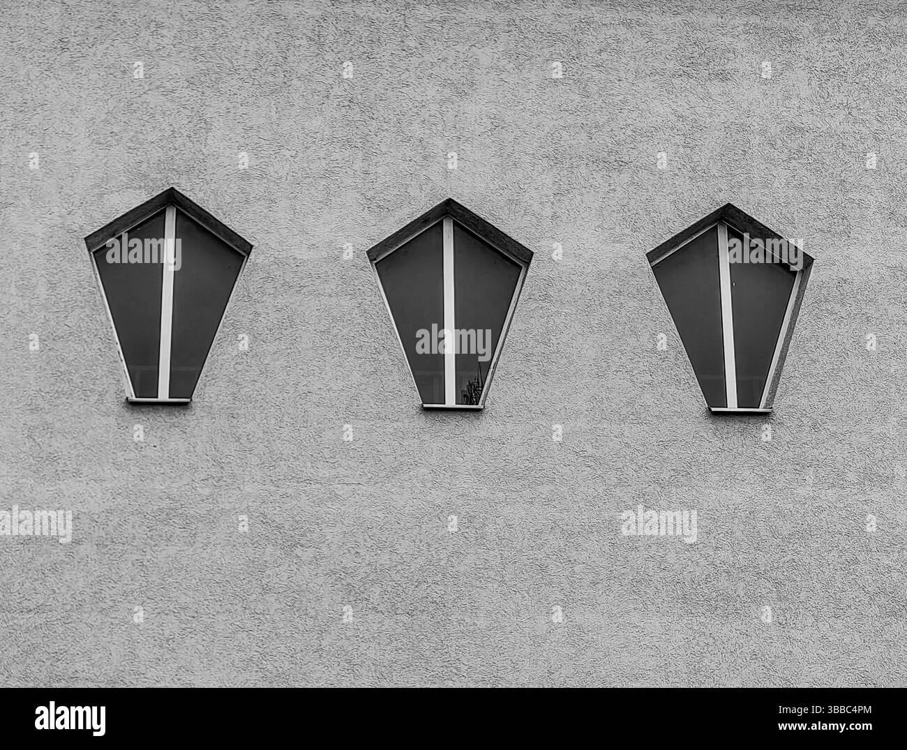 Abstrakte Särge des Lichts. Einfarbige Farbtöne. Stockfoto