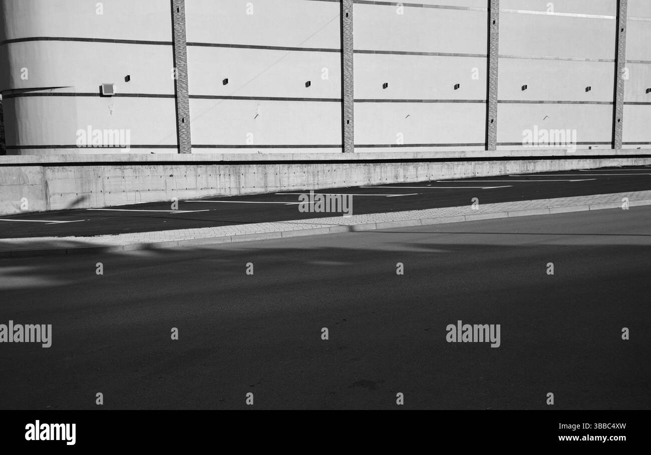 Linien und Wände Stockfoto