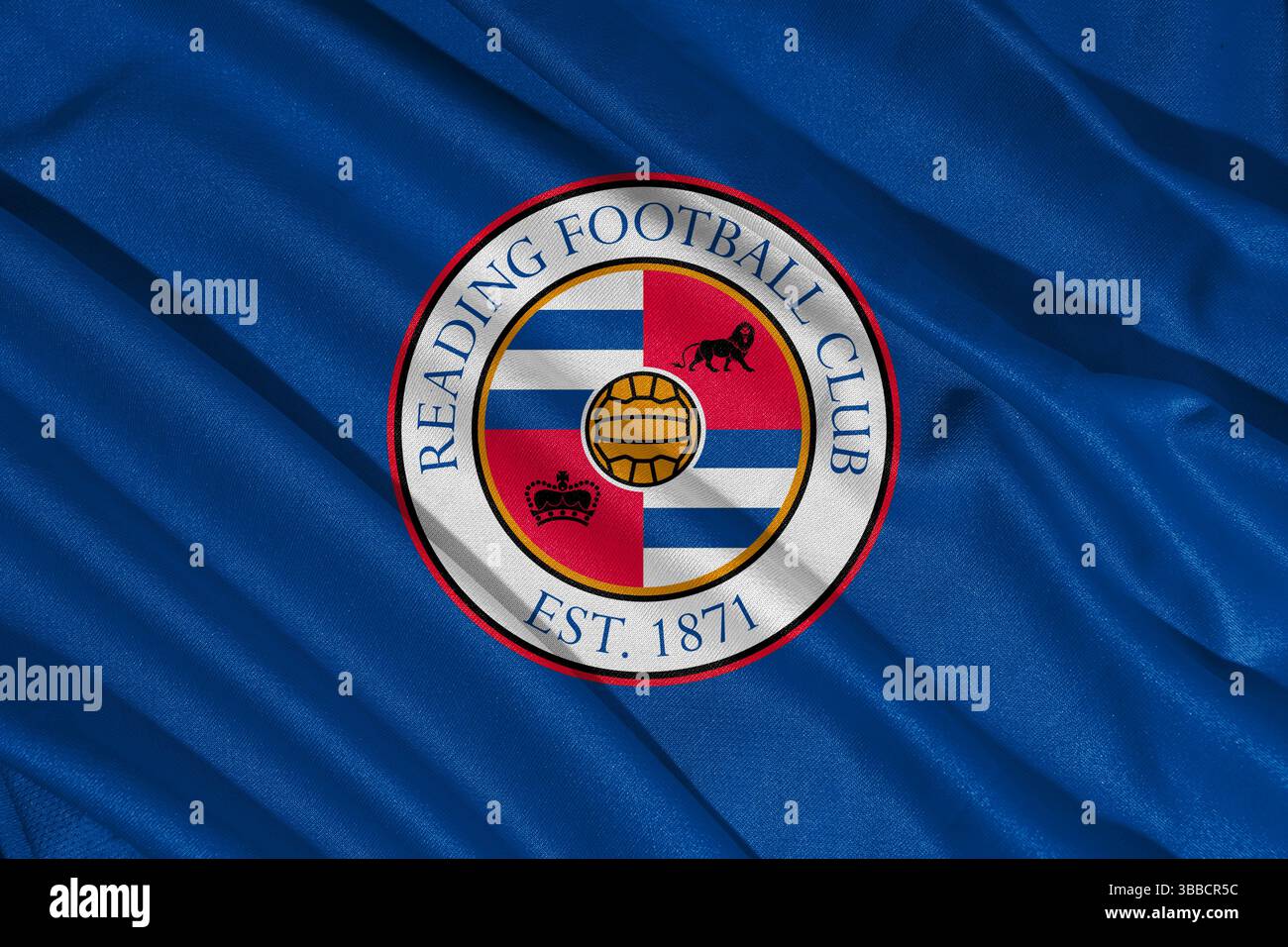 Pringsewu, lampung 25. Mai 2025; selektiver Fokus auf Lesen des Fußballklubs in der efl Liga 1 Meisterschaft, 3D-Illustration Stockfoto