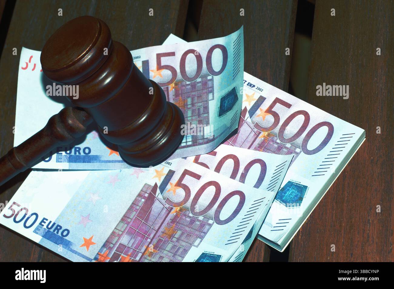 Euro-Banknoten mit Hamel Stockfoto