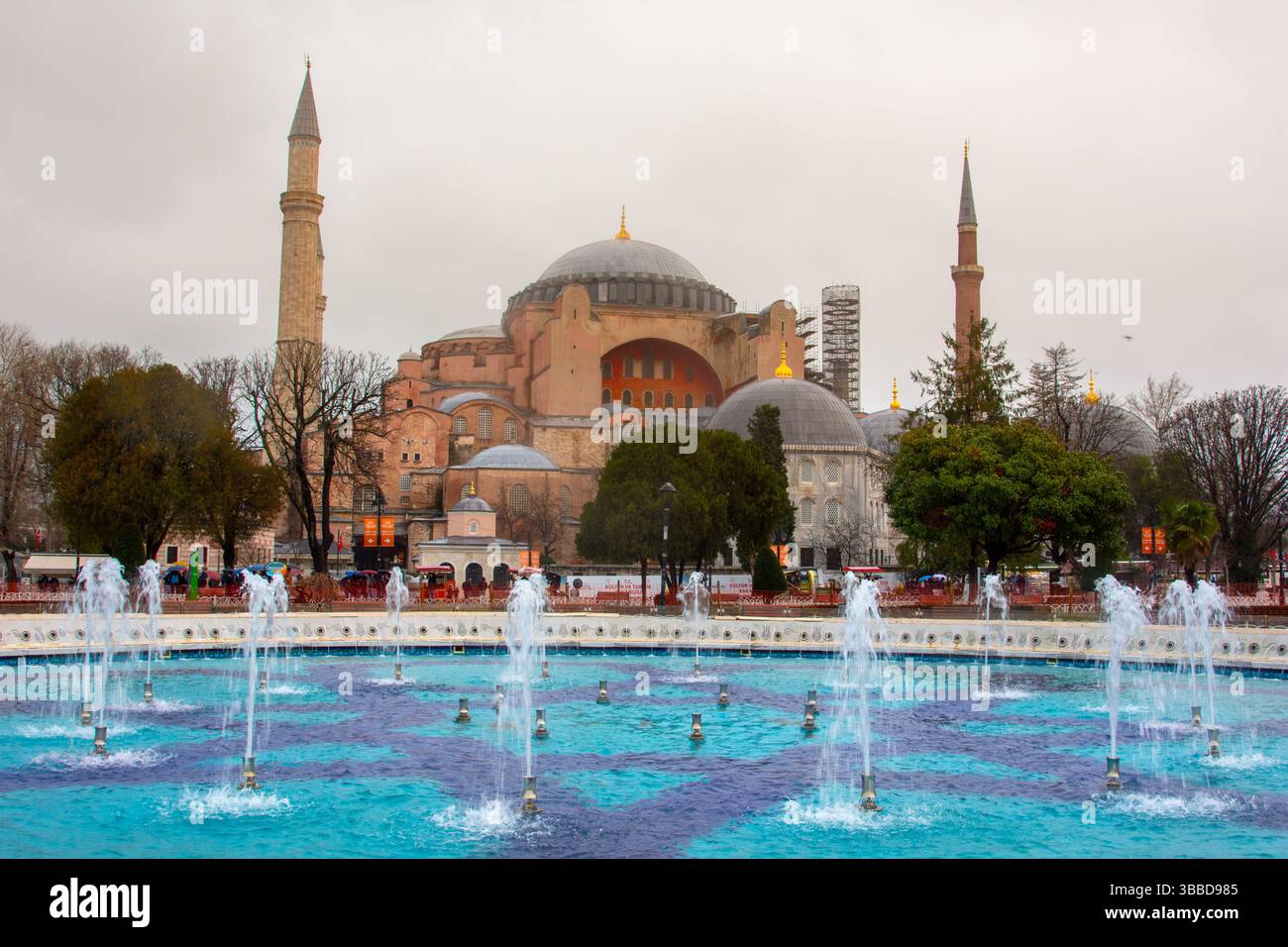 Hagia Sophia große Moschee und Museum, Istanbul, Türkei Stockfoto