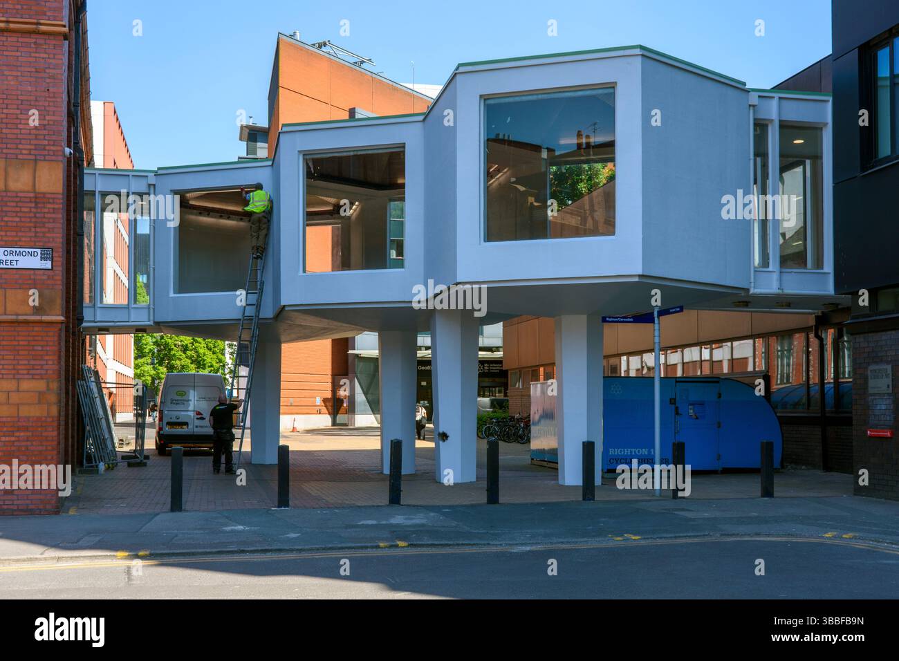 The Link Gallery, Manchester Metropolitan University School of Art Manchester, England, Großbritannien. Stockfoto