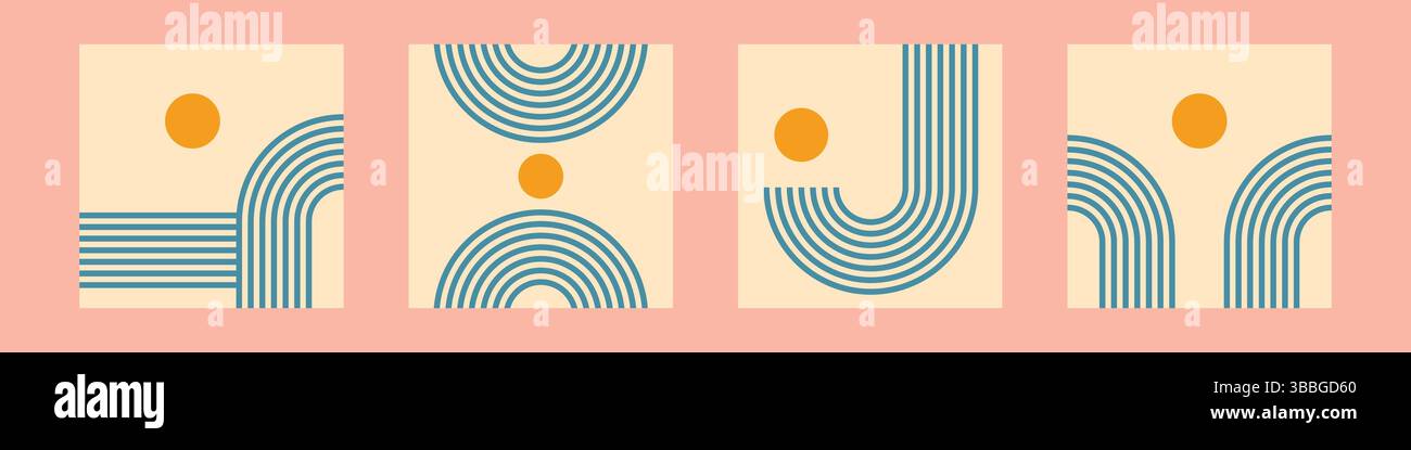 Abstrakter moderner geometrischer Hintergrund. Stock Vektor