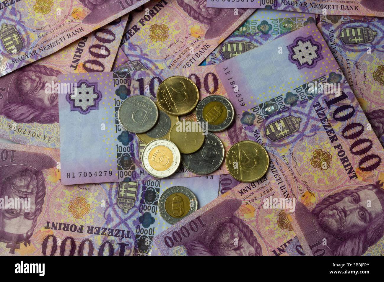 Ungarischer Forint Stockfoto