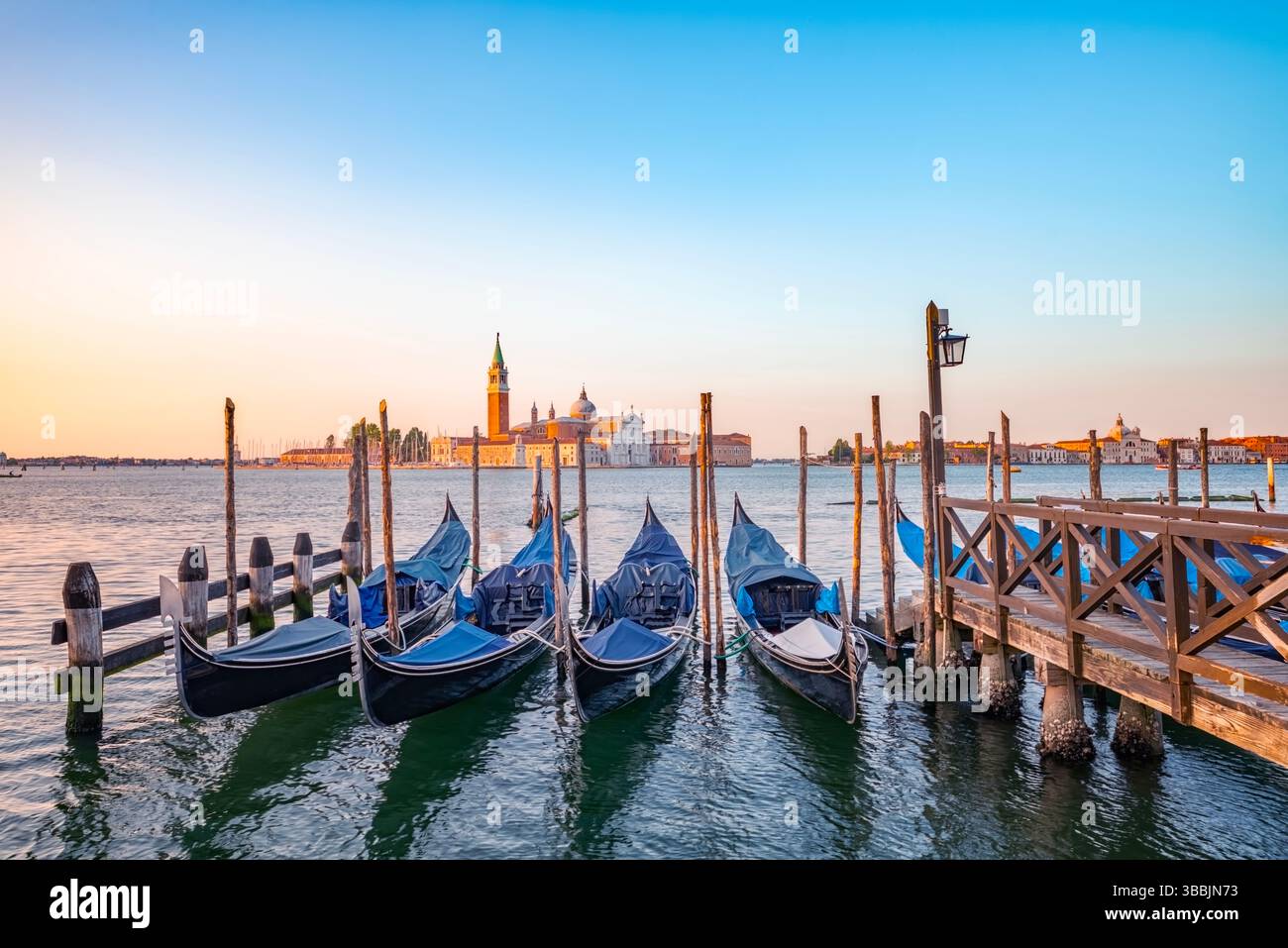 Die Stadt Venedig am Morgen, Italien Stockfoto