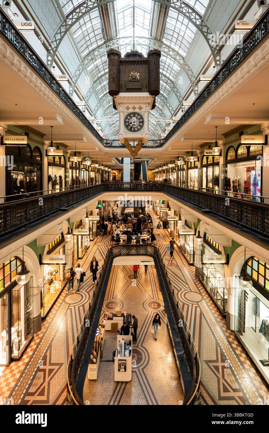 Queen Victoria Building historisches Einkaufszentrum im Zentrum von Sydney, Australien Stockfoto