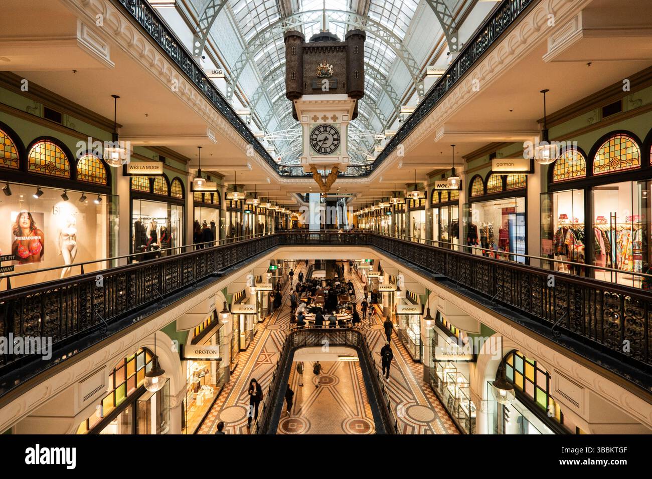 Queen Victoria Building historisches Einkaufszentrum im Zentrum von Sydney, Australien Stockfoto