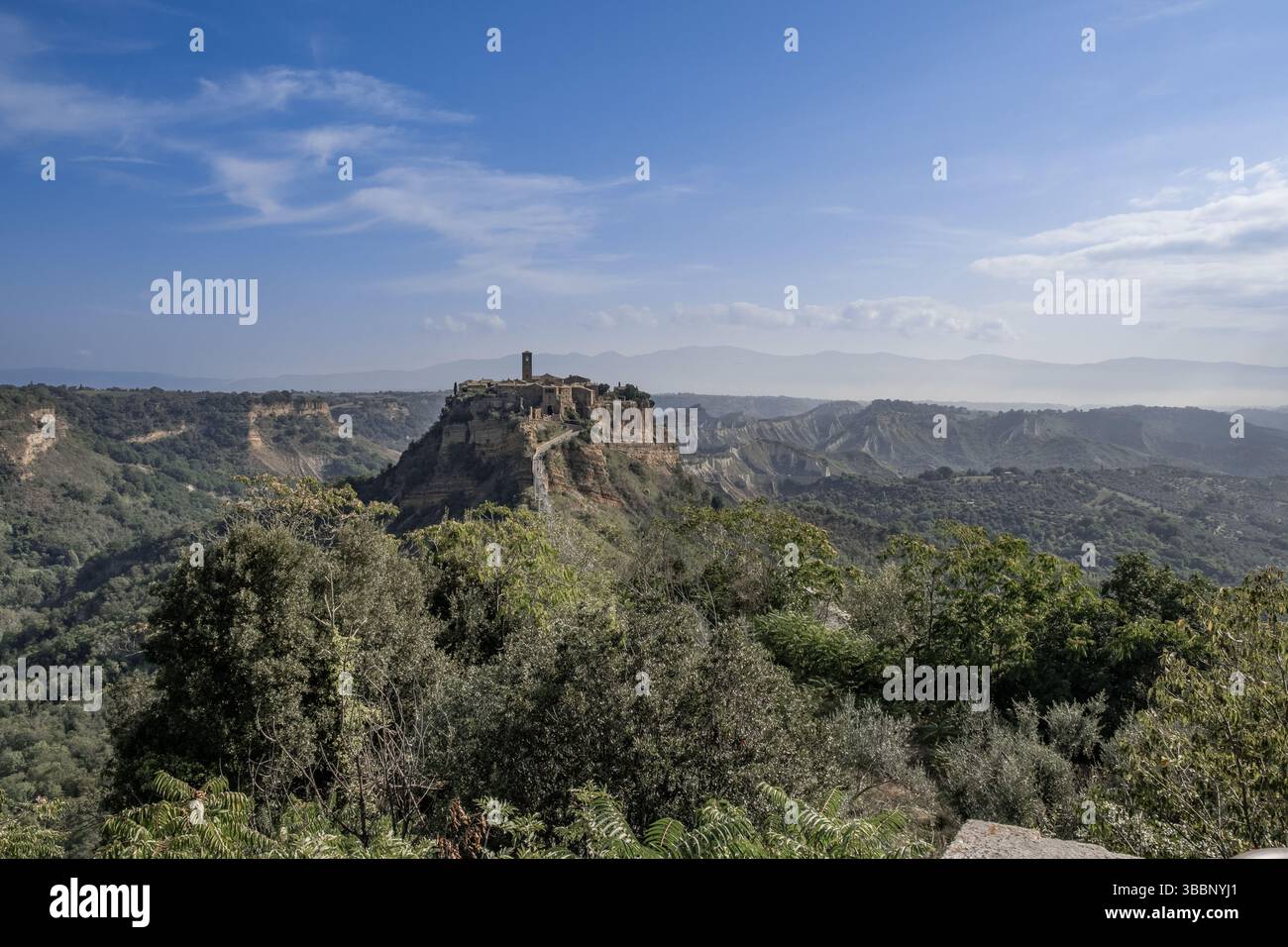 Mittelalterliches Dorf Civita di Bagnoregio in Italien Stockfoto