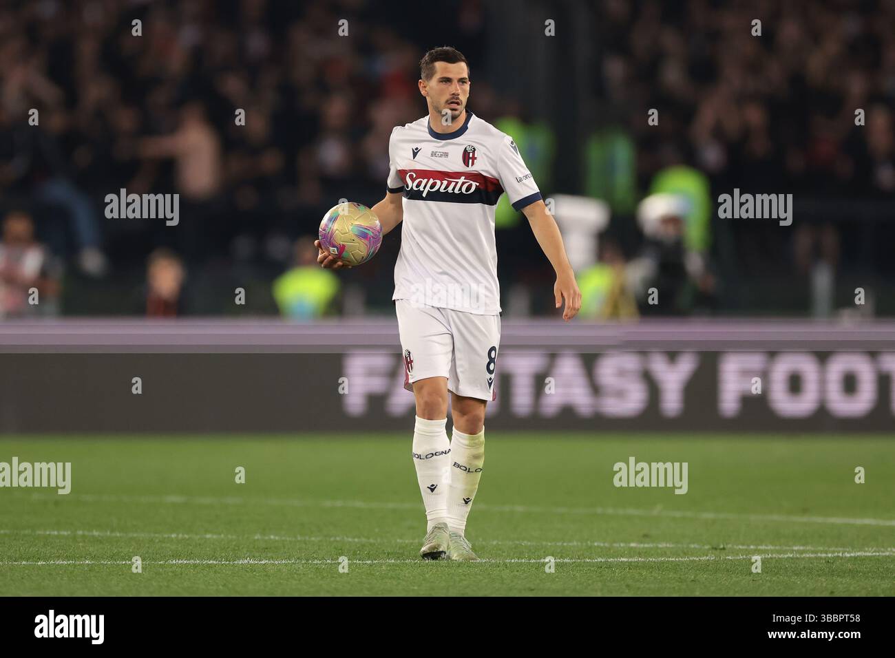 Rom, Italien. Mai 2025. Remo Freuler vom FC Bologna beim Finale des AC Milan gegen Bologna Coppa Italia im Stadio Olimpico, Rom. Der Bildnachweis sollte lauten: Jonathan Moscrop/Sportimage Credit: Sportimage Ltd/Alamy Live News Stockfoto