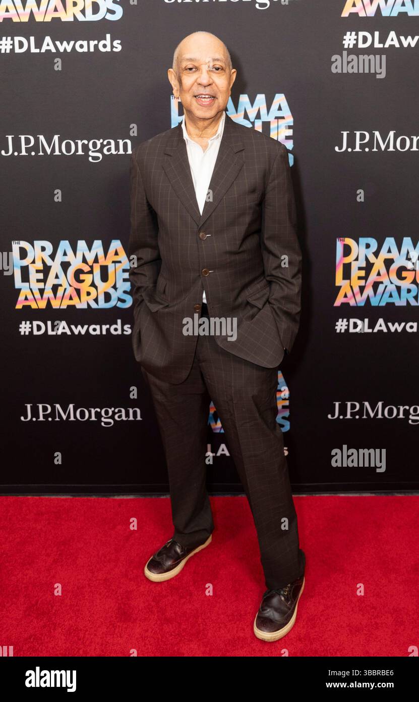 New York, NY, 16. Mai 2025: George C. Wolfe nimmt am 16. Mai 2025 an den 2025 91. Annual Drama League Awards im Ziegfeld Ballroom in New York Teil Stockfoto