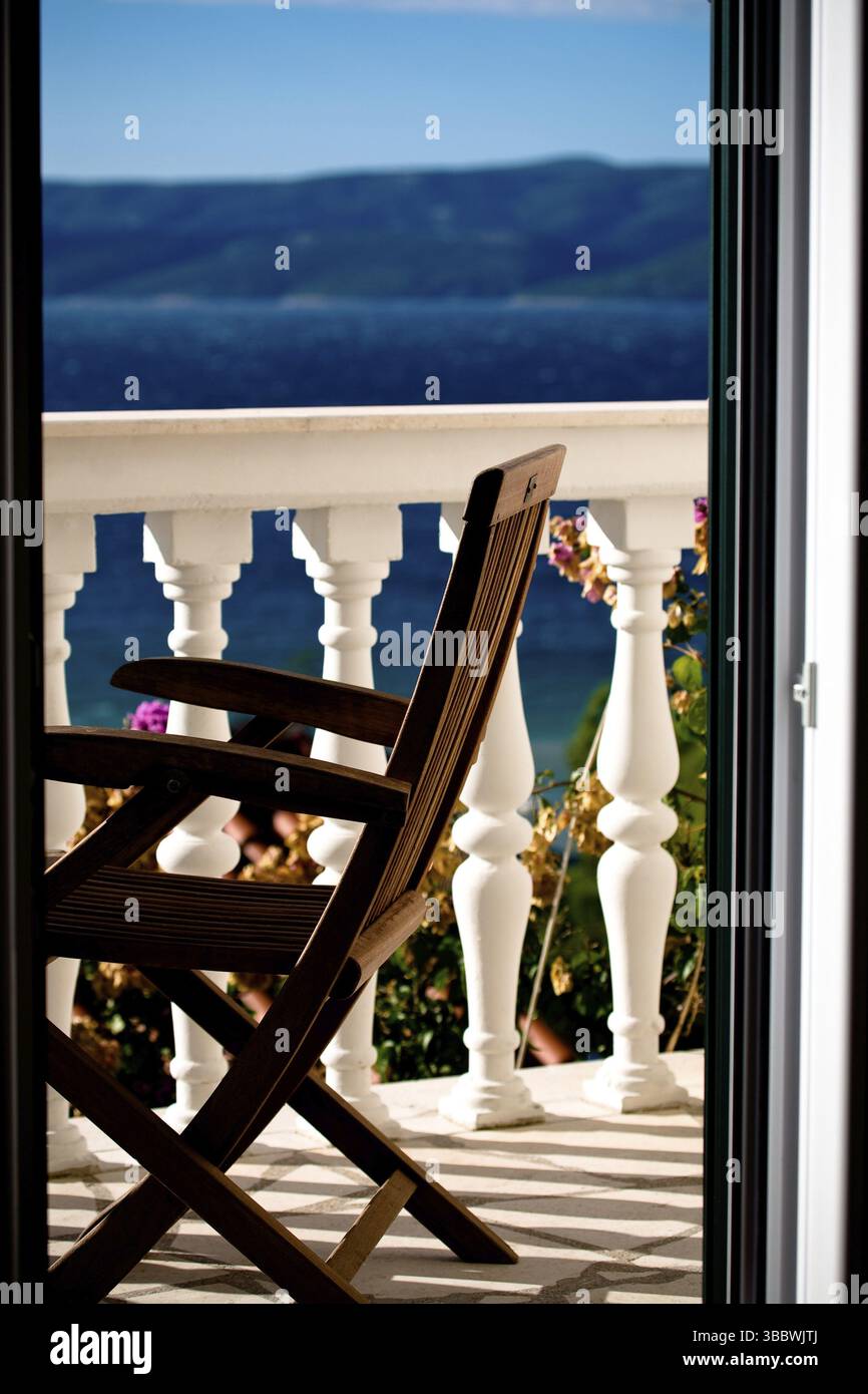 Stadt Omis in Kroatien an der Adria Küste Stockfoto