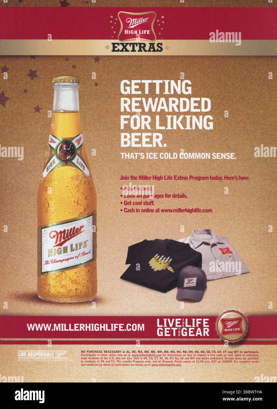 Vintage-Playboy-Magazin, August 2008, Anzeige, USA Stockfoto