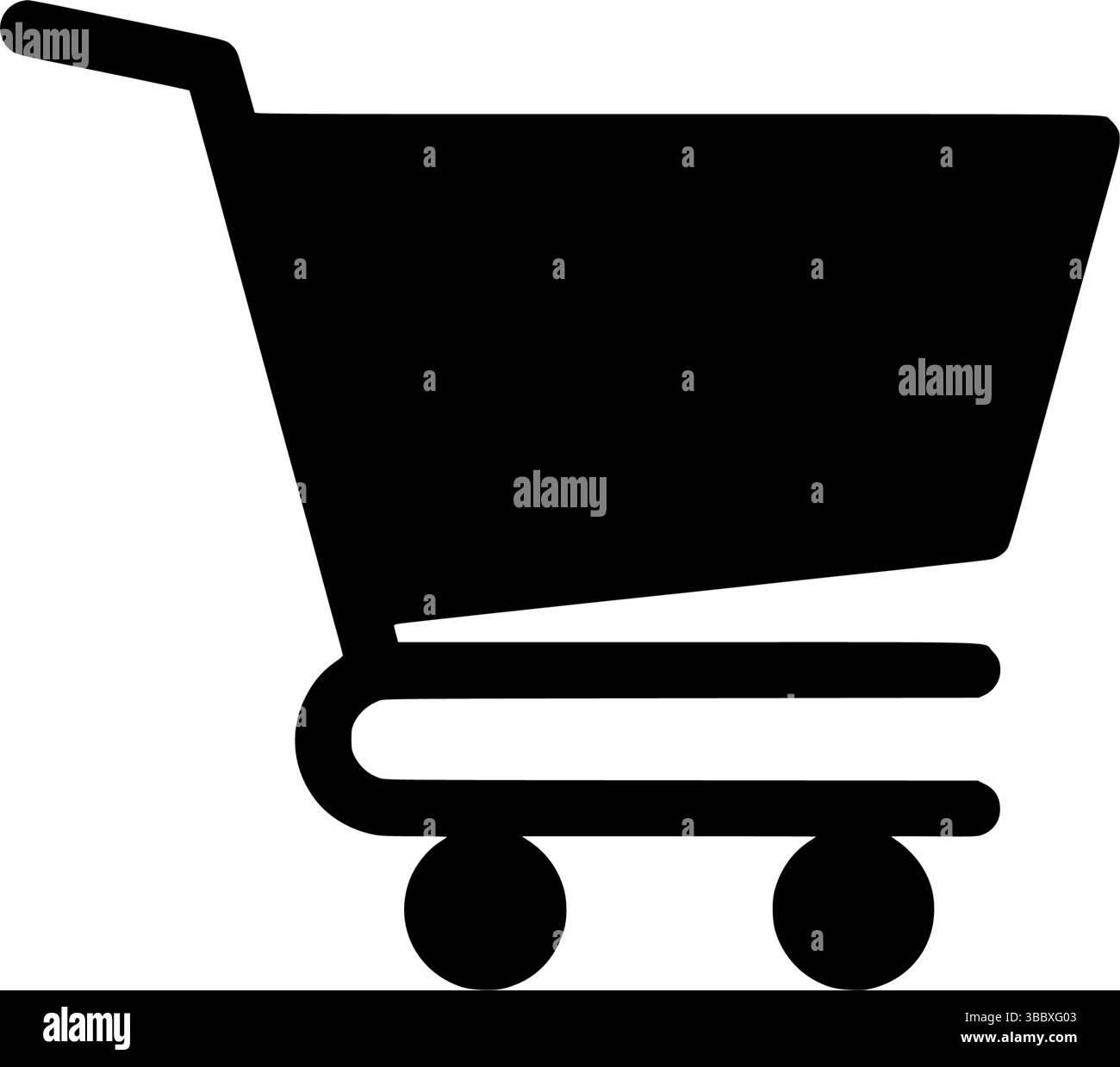 Warenkorb Symbol Vektor – E-Commerce, Einzelhandel, Online Store Symbol. Einkaufswagen-Symbol Stock Vektor