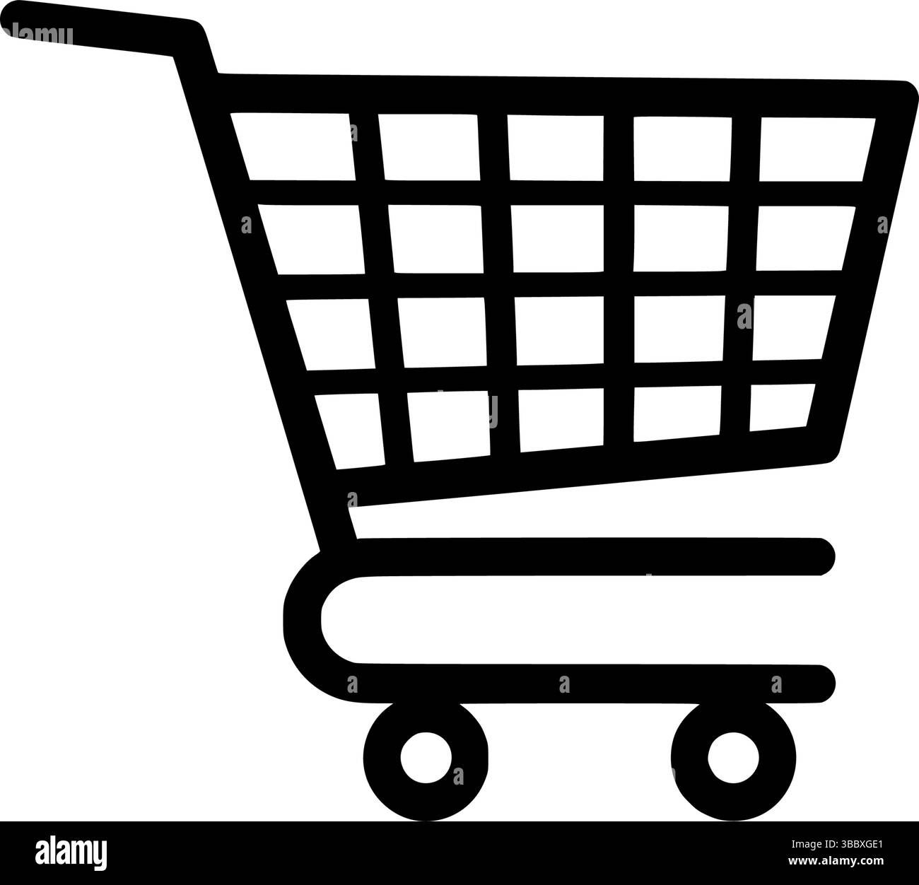 Warenkorb Symbol Vektor – E-Commerce, Einzelhandel, Online Store Symbol. Einkaufswagen-Symbol Stock Vektor