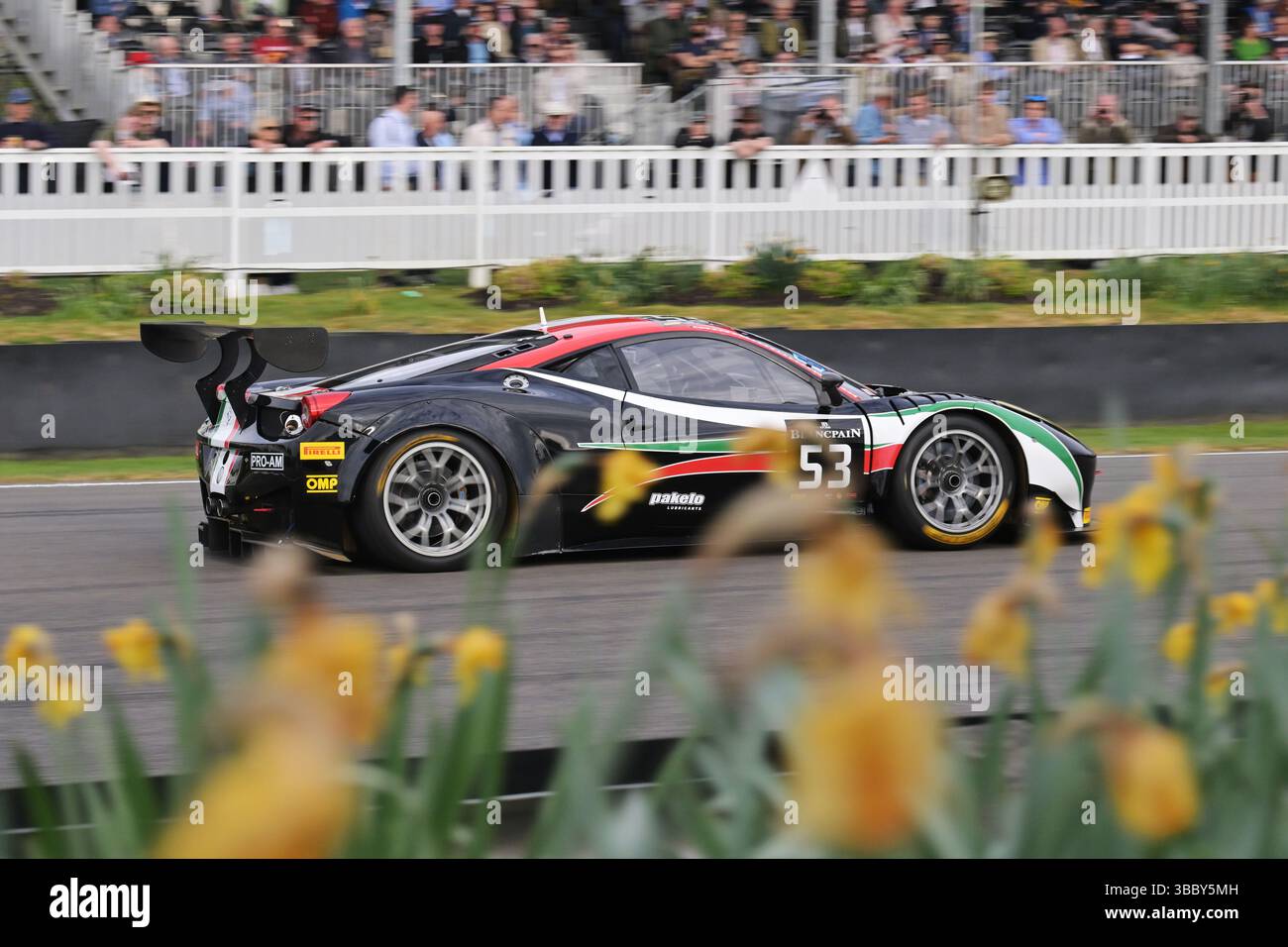 Jake Hill, Ferrari 458 Italia GT3, GT3 Demonstration und Shoot-Out, 20 Jahre GT-Rennen, Weltmeisterschaft GT3-Rennen, Autos sind im Haus Stockfoto