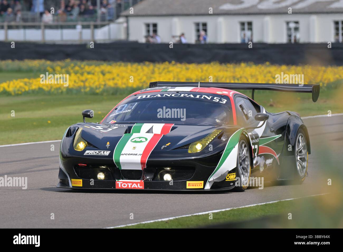 Jake Hill, Ferrari 458 Italia GT3, GT3 Demonstration und Shoot-Out, 20 Jahre GT-Rennen, Weltmeisterschaft GT3-Rennen, Autos sind im Haus Stockfoto
