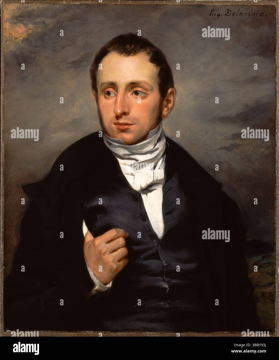 Ein Porträt von Dr. Francois-Marie Desmaisons. Eugène Delacroix. CA. Zwischen 1832 und 1833. Stockfoto