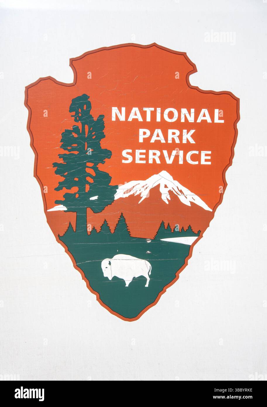 Logo des National Park Service, Grand Canyon National Park, Arizona, USA Stockfoto