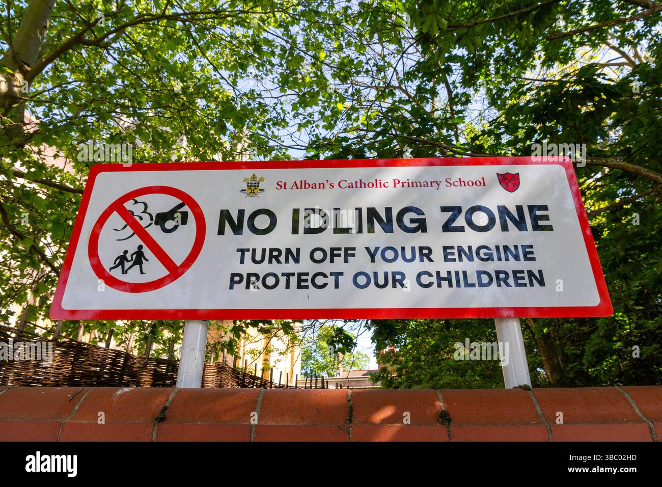 Kein Zugang zur Idle Zone Schule Cambridge Stockfoto